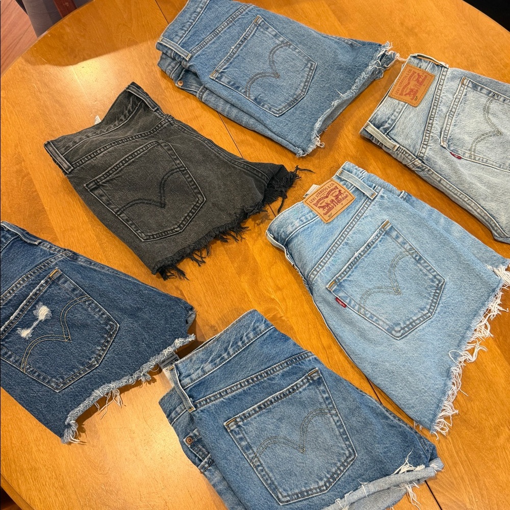 Levi’s cut off shorts bundle!!!!